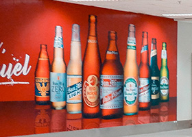 Drinks Custom Wall Graphic In Greenboro - The Carolina Sign Smith