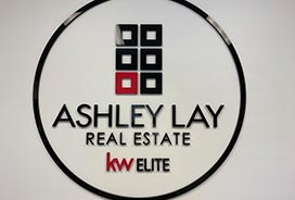 Ashley Lay Real Estate Lobby Sign Greensboro - The Carolina Sign Smith
