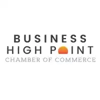 High Point Chamber event badge featuring logo and event details.