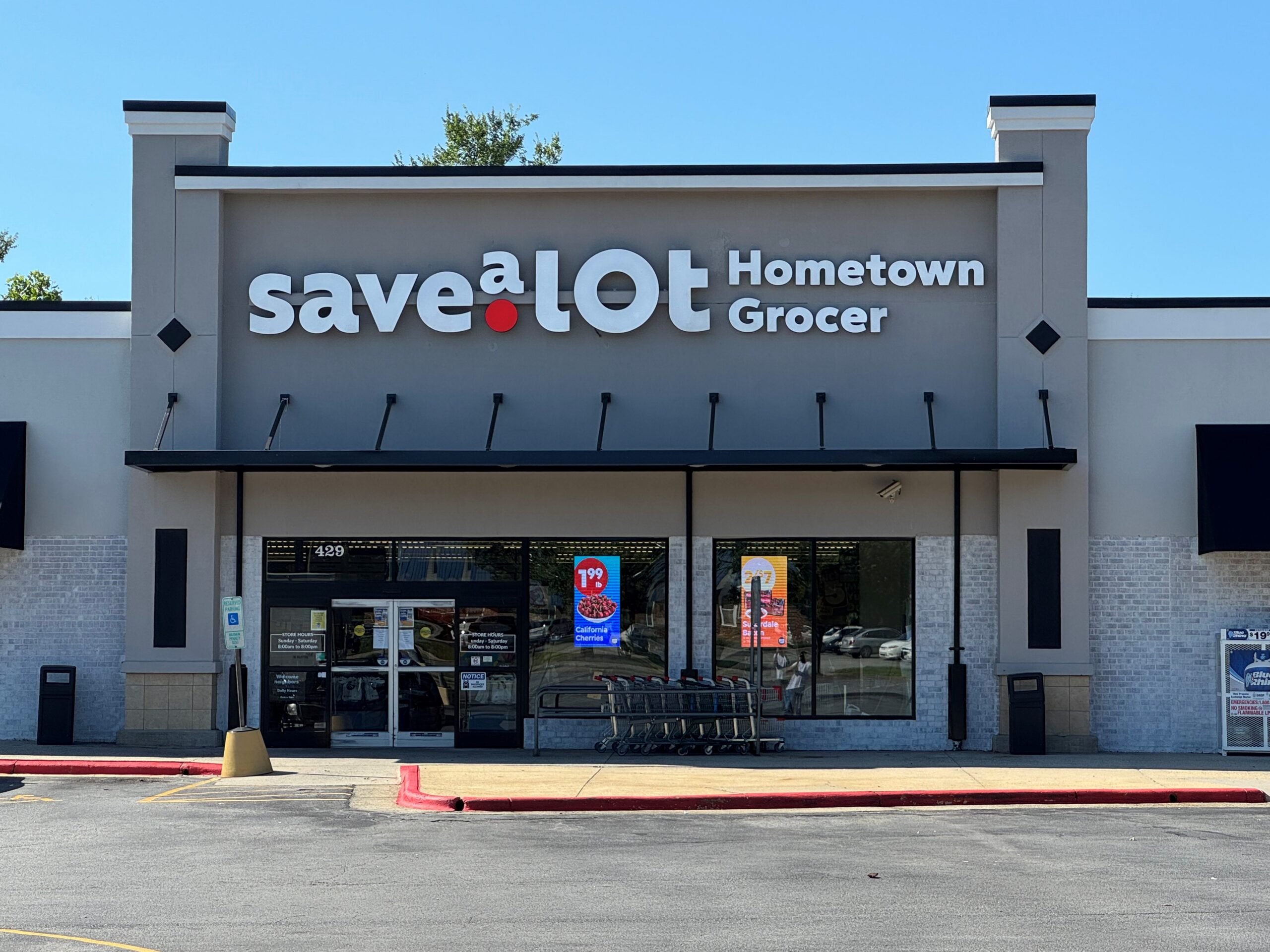 Save a lot Sign installed