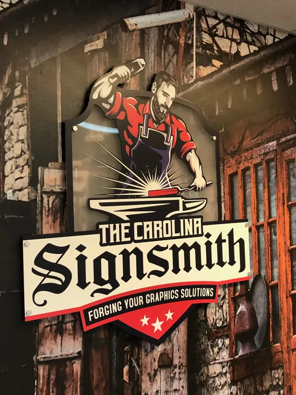 3D Custom Wall Mural In Greenboro - The Carolina Sign Smith